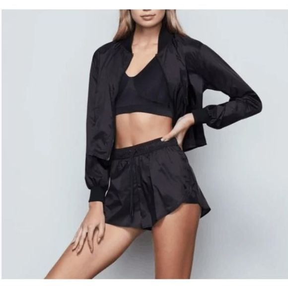 Good American Sheer Pleat Jacket Black001 SZ 7(4XL) NWT $115 - Picture 3 of 4